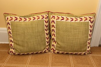 Custom Green Throw Pillows
