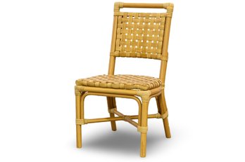 Light Tan Woven Side Chair