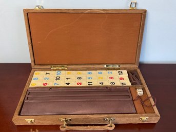 Vintage Rummikub Game In Corduroy Case
