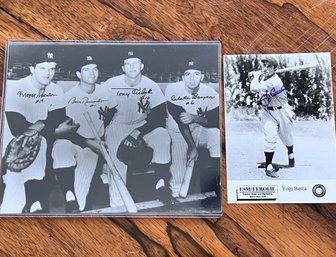 Yogi Berra Signiture With Others