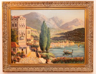 Sorrento Coastline By T. Monito Oil Painting