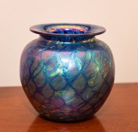 Iridescent Fish Scale Vase