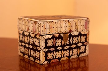 Inlaid Marquetry Wooden Box