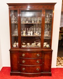 Mahogany China Cabinet By Drexal