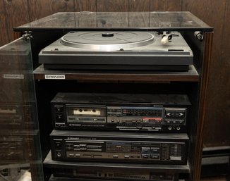 Pioneer Audio Components With Cabinet