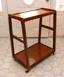 Mid Century Rolling Bar Cart