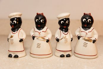 Black Americana Salt & Pepper Shakers