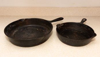 Two Cast Iron Pans