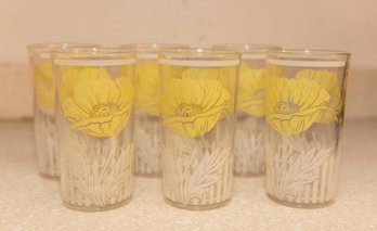 Floral Drinking Glass Set