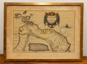 Guiana Sive Amazonum Regio Framed Map