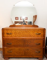 Art Deco Dresser With Mirror