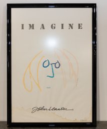 John Lennon Imagine Poster Framed