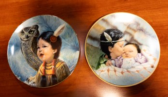 Two Native American Collector Plates