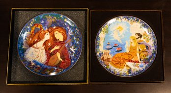 Anna Perrena Collector Plates Romeo And Juliet, Helen And Paris