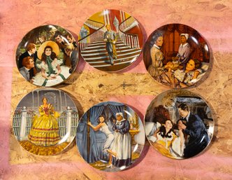 Gone With The Wind Collector Plates 6 Total
