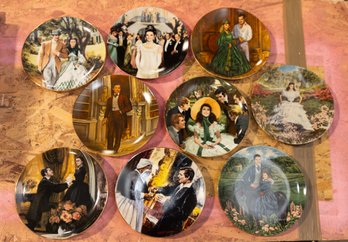Gone With The Wind Collector Plates 9 Total