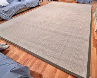 Large Rug With Fabric Border