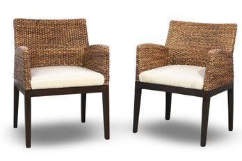 Pair Of Wicker Chairs (delete Lot From Day 1)