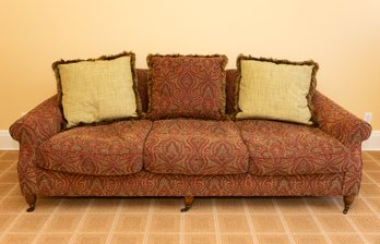 Custom Covered Paisley Sofa