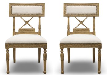 Swedish Gustavian Style Chairs - A Pair