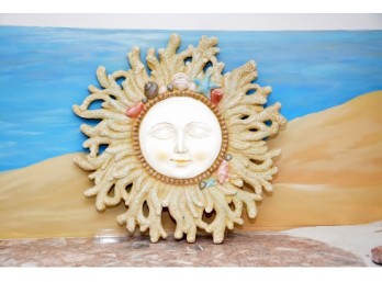 Coral Sun Wall Hanging