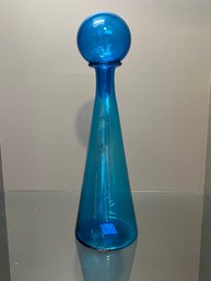 Gorgeous  Very Unique Decanter - Rainbow Of West Virginia 1960's Production - Hand Blown