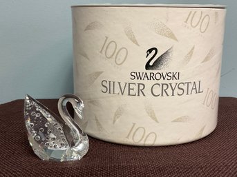 Swarovski Crystal Swan In Box