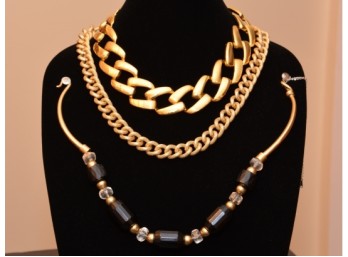 Gold-Tone Costume Jewelry Necklaces