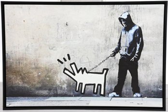 Digital Canvas Print In The Style Of Banksy