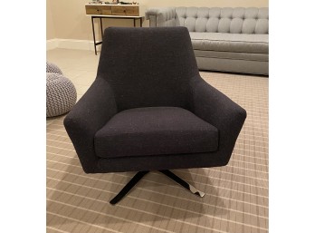 West Elm Swivel Chari With Slate Fabric