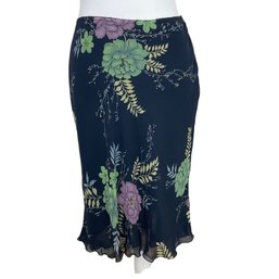 Bandolino Blue Flower Skirt Size 10
