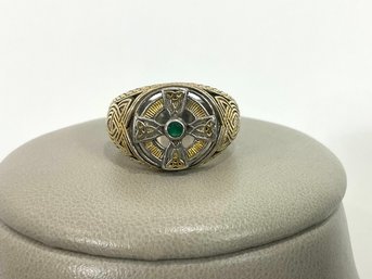 Emerald Irish Celtic Ring