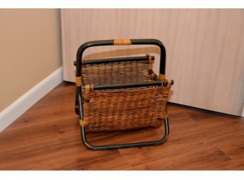 Wicker Magazine Rack