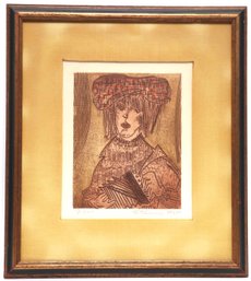 Etienne Ret (1900 - 1996)  Portrait Of A Woman Pencil Signed And Numbered