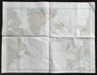 North Atlantic Nautical Chart