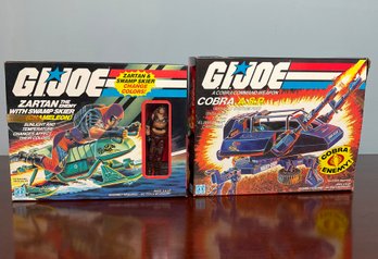 1984 G.I. Joe Zarathustra With Swamp Skier & Cobra A.S.P. New In Boxes