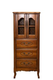 Vintage Carved Upright Cabinet