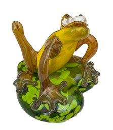 Murano Frog Figurine