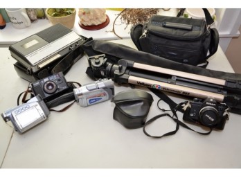 Vintage Camera Lot Including  Video Cameras