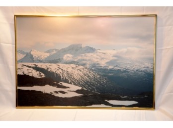 Worthington Glacier Alaska Framed Photograph