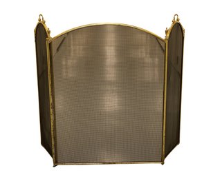Fireplace Screen With Andirons