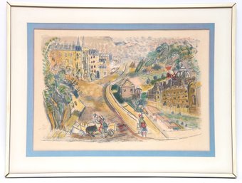 Michel Kikoine (1892 - 1968) The Village Original Signed And Numbered Lithograph