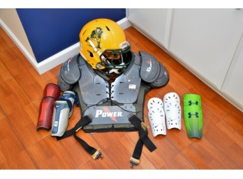 'Patriots' Football Helmet Lot- Ward Melville