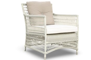 White Wicker Chair Manutti - Malibu Cord Lounge Chair