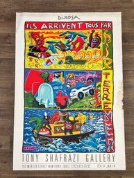 Herv DI ROSA EXPO 84 - TONY SHAFRAZI GALLERY 1984 Original Poster