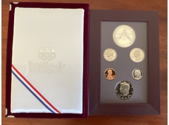 US Olympic Coins 1988 Prestige Set With COA