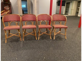 A Set Of 4 Maison Gatti Indoor Outdoor Paris Bistro Chairs Paid $2800