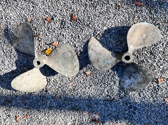 2 Old Bronze Propellers