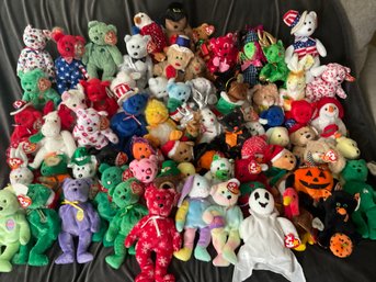 Holiday Collection Of Beanie Babies