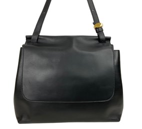 The ROW Black Leather Sidekick Bag